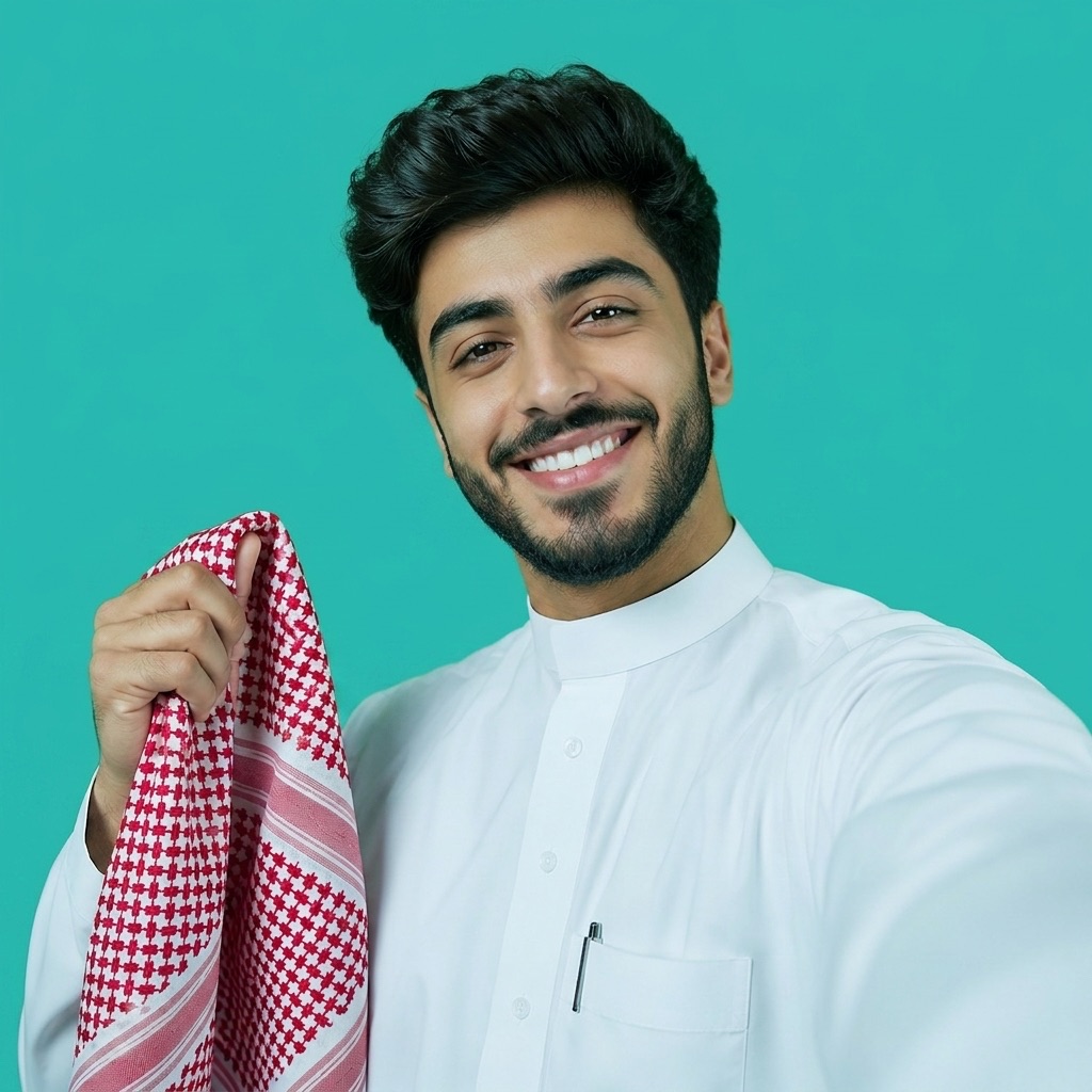 مريض سعيد بعد زراعة الشعر